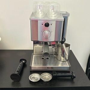Breville Cafe Roma Espresso Machine Brushed Stainless Steel Coffee ESP8XL